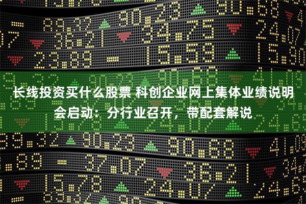 长线投资买什么股票 科创企业网上集体业绩说明会启动：分行业召开，带配套解说